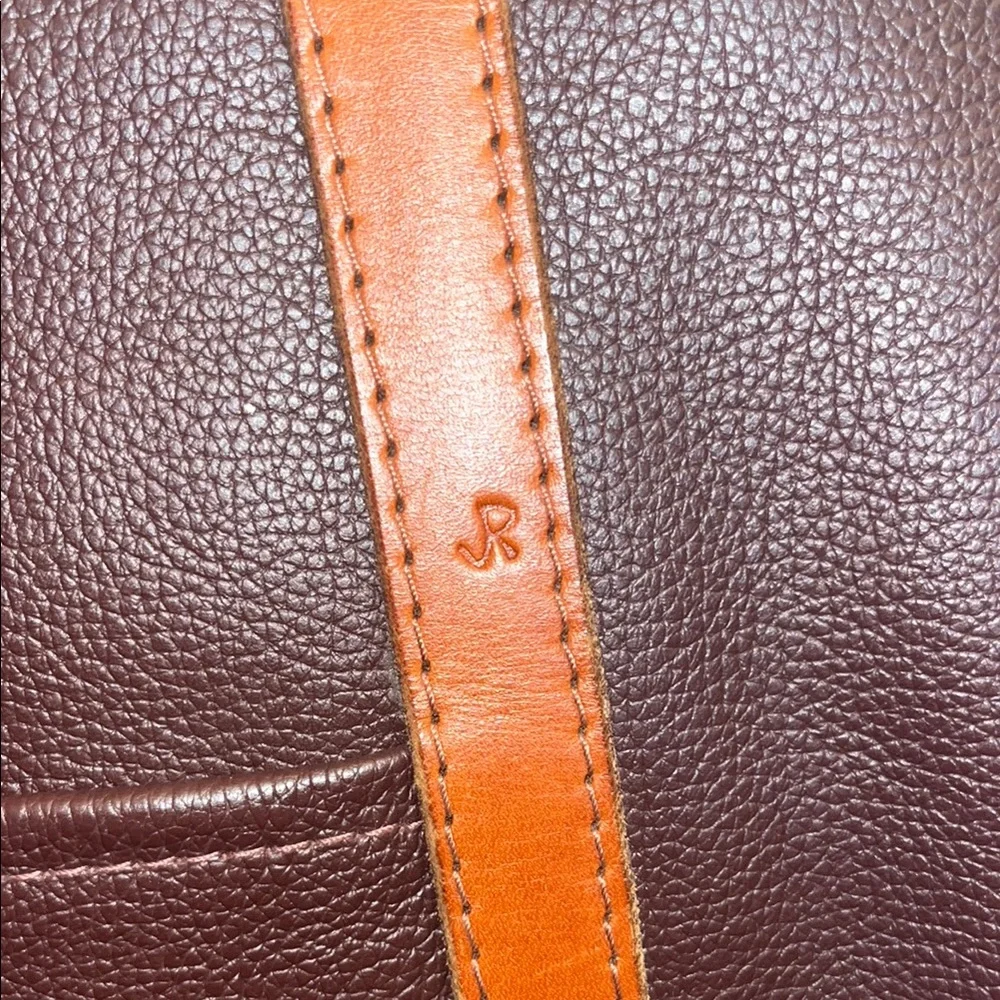 brown leather handmade carryall bag by 